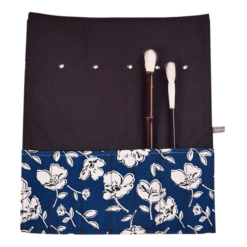 Chinese Painting Calligraphy Pencil Case Brush Pen Pencil Pouch Cotton