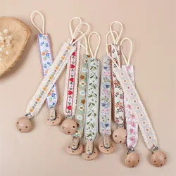 Beech Pacifier Clip Lanyard with Drop-Preventing Chain INS Baby Embroidery    Accessories
