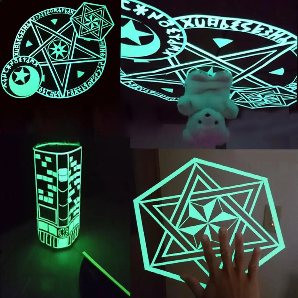 Luminous Tape Self-adhesive Warning Tape Night Vision Glow In Dark Safety Emergency Security Home Decoration Fluorescent Tapes