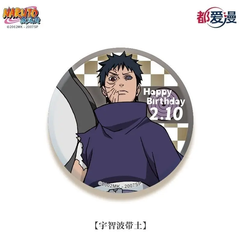 thumbnail image 1 of Figura de anime de Naruto Hatake Kakashi, insignia de cosplay, broche de Sasuke, colección de alfileres, bolsos, insignias para mochilas, ropa, regalo de cumpleaños, 1 of 5