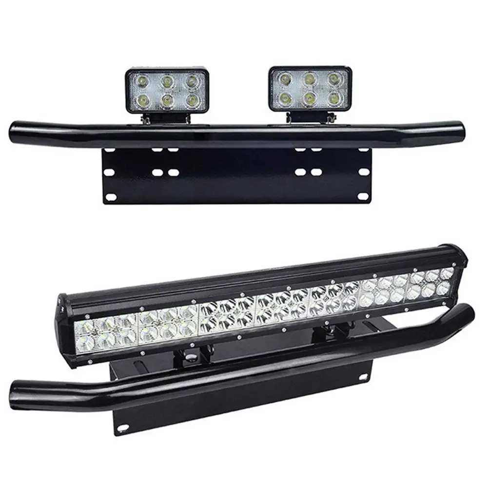 Universal Car License Plate Light Frame Holder Front Bumper Auxiliary Lamp Light Bar Mounting Bracket Modified Parts
