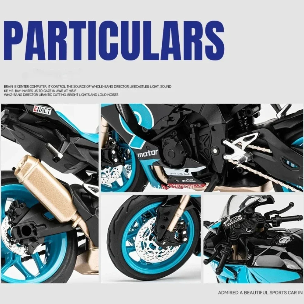 1/12 Yamaha R1M Toy Motorcycle Model Alloy Diecast with Shock Absorption Simulation Scale Motorcycle Model Toys for Kids Gifts 5