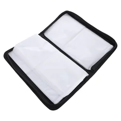 Disc Storage Case Durable DVD Storage Bag CD Holder Zipper Case (80 Capacity)