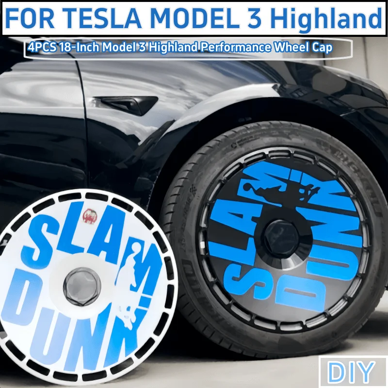 

4 шт., колпачки на колеса для Tesla Model 3 Highland 2024