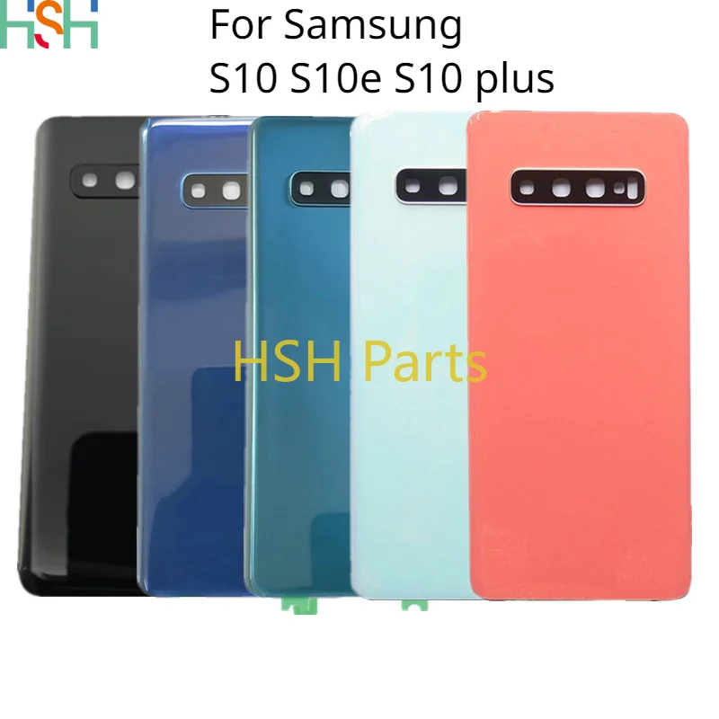 

Original For Samsung Galaxy S10 Plus G975 G973 S10e G970 Back Battery Cover Rear Door Housing Case Glass Panel Camera Lens Parts