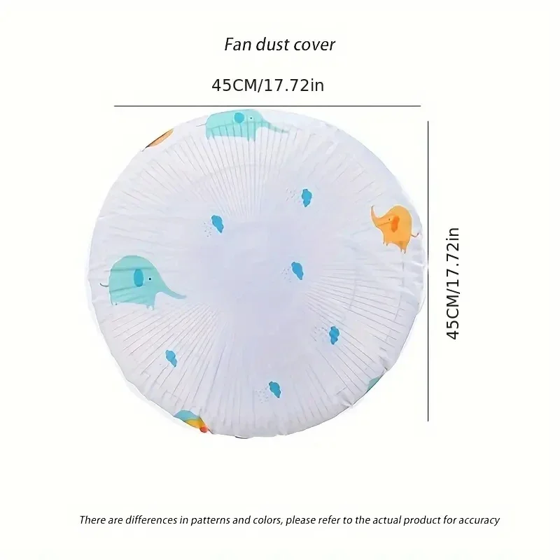 Round Head Fan Dustproof Waterproof Dust Cover 1pc