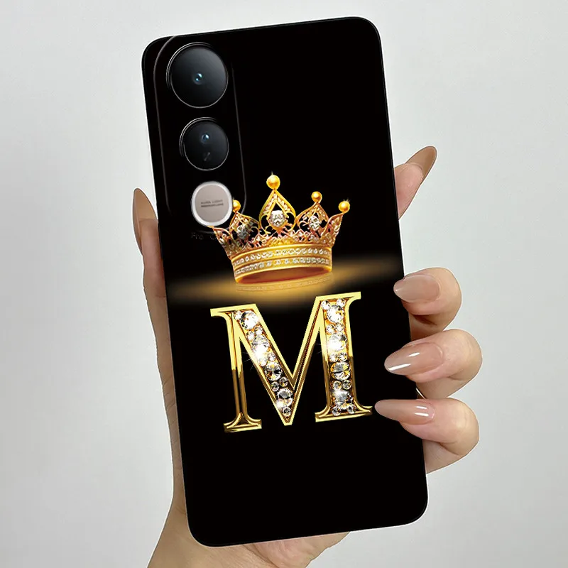 Luxury Letters Silicone Soft Phone Case with Camera Protection - Elegant Back Cover