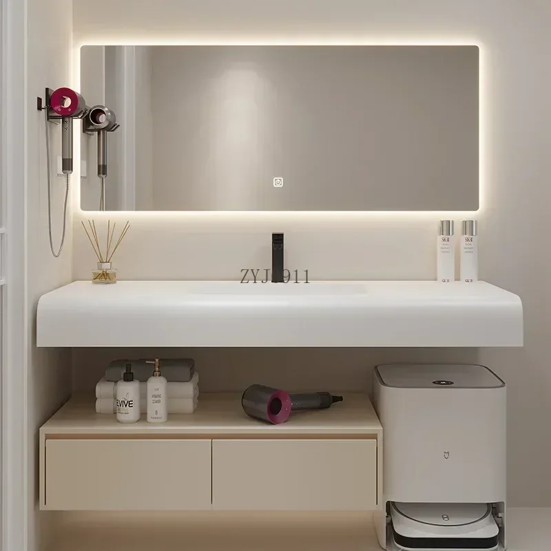 *Mirror Drawer Wall Bathroom Cabinets Vanity Integrated Washbasin Bathroom Cabinets Make Up Organizer Gabinete Room Furniture