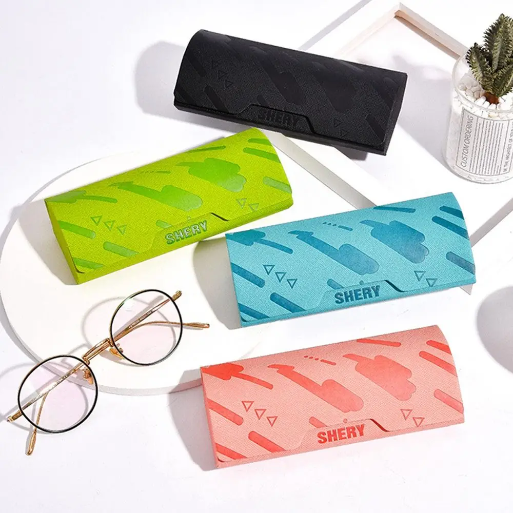 

Портативный футляр для очков, модный креативный футляр для хранения солнцезащитных очков из искусственной кожи, легкий футляр для очков с защитой от давления, Женский футляр для очков