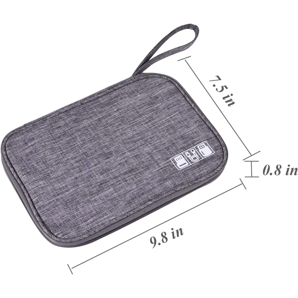 Electronics Organizer Bag Waterproof Carrying Pouch Travel Bag Universal Cable Organizer Electronics Storage Accessories