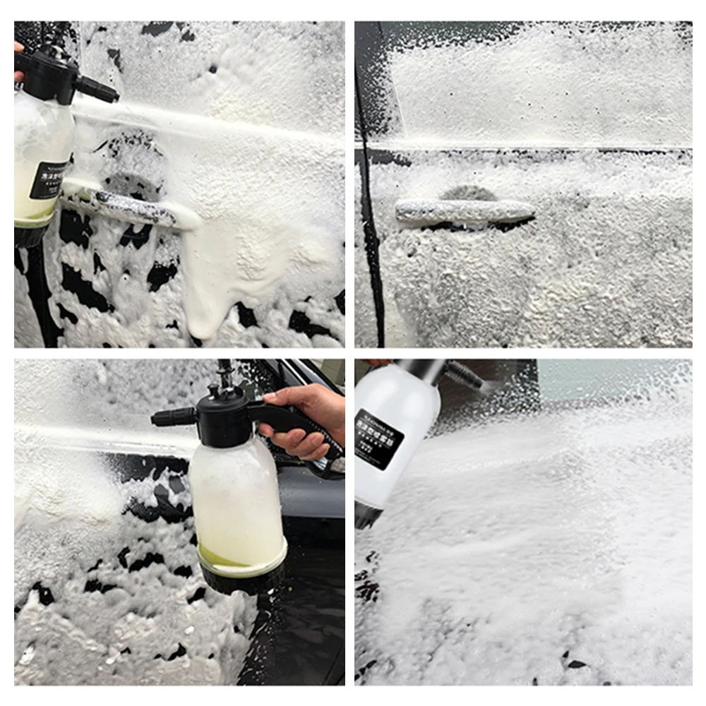 Comprar Bote de espuma para limpieza de coche, botella pulverizadora a  presión de lavado, bomba de compresión de aire, pulverizador de espuma para  ventana de coche presurizado manual, 2L