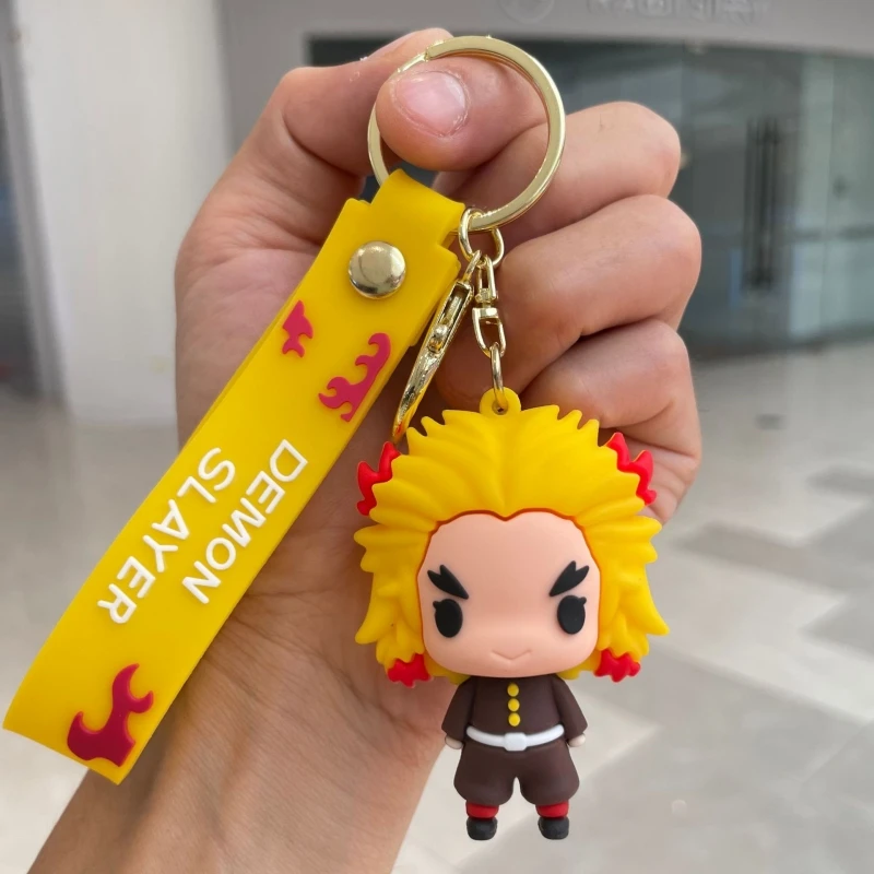 Q Versão Anime Chaveiro para Homens e Mulheres, Chaveiro Bonito Dos Desenhos  Animados, Demon Slayer, Kimetsu No Yaiba, Tanjiro Kamado, Inosuke, Presente  para Crianças, PVC - AliExpress