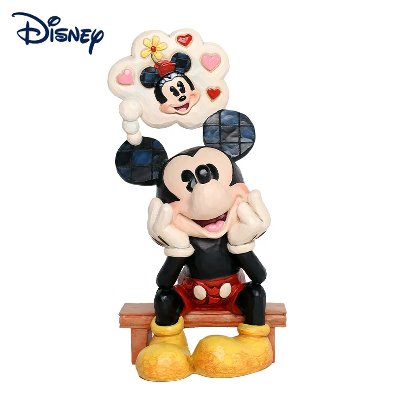18cm Original Disney Mickey Minnie Mouse Figure Kawaii Anime Mickey's