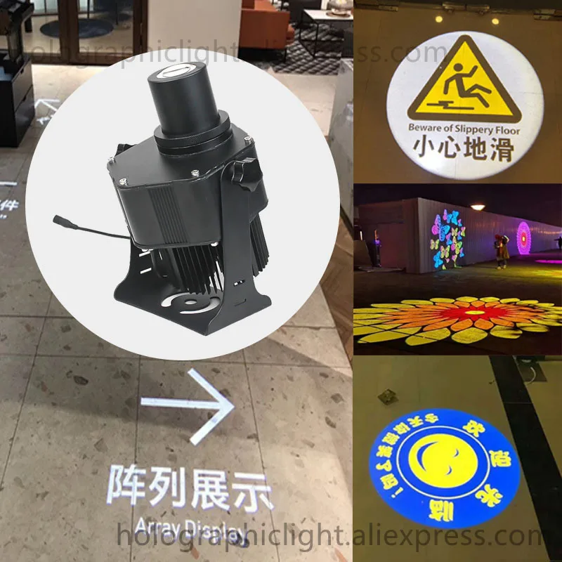 

15W Gobo Logo Projector Outdoor Indoor Custom Led HD Door Head ip65 Waterproof Rotating Advertising Image Projection Lamp Party