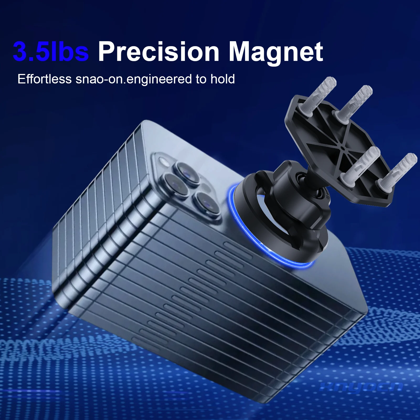 Universal Magnetic Wall Phone Mount with 360° Rotation