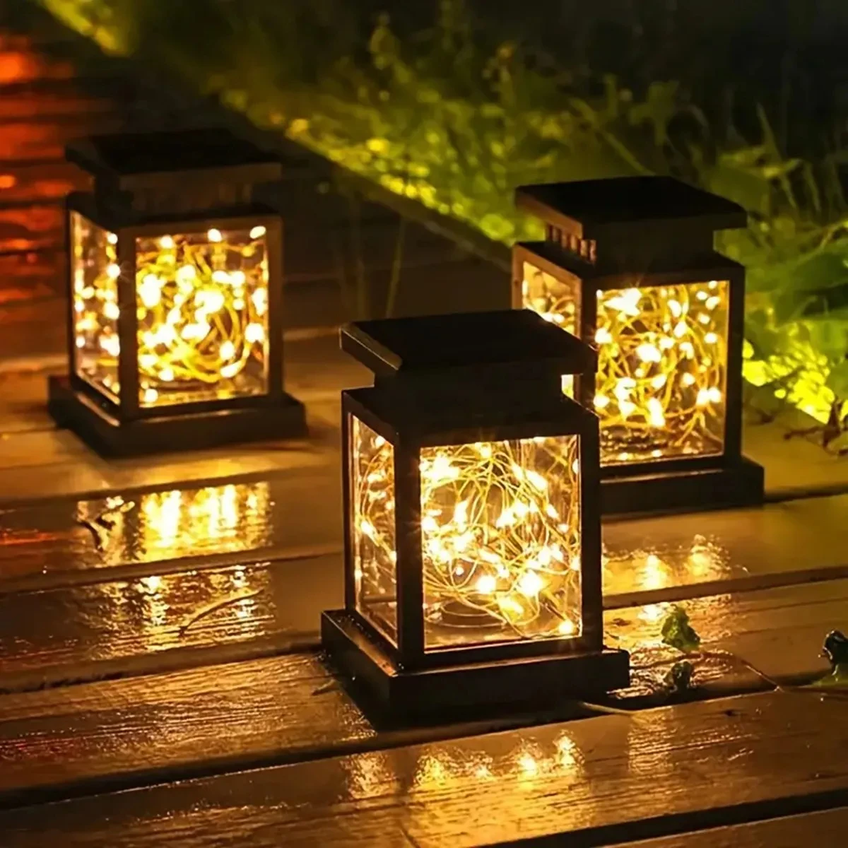 Solar Retro Palace Lantern Outdoor Floor Lights Lawn Landscape Hanging Atmosphere Candle Lighting Lamp Floor Yard Garden Decor