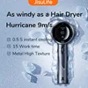 JISULIFE Mini Portable Hand Fan, 100 Wind Speeds, 5000mAh USB Battery Rechargeable, LED Digital Display, Travel,Camping,Outdoor 1
