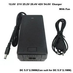 Universal Multi - Voltage Lithium Battery Charger with Cooling Fan 10A/5A/4A - AU (42V 5A)