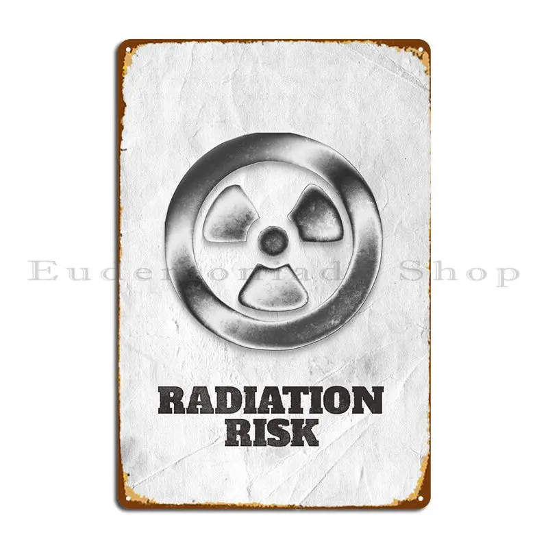 

Radiation Risk Sign Metal Plaque Design Party Kitchen Designer Cinema Tin Sign Poster