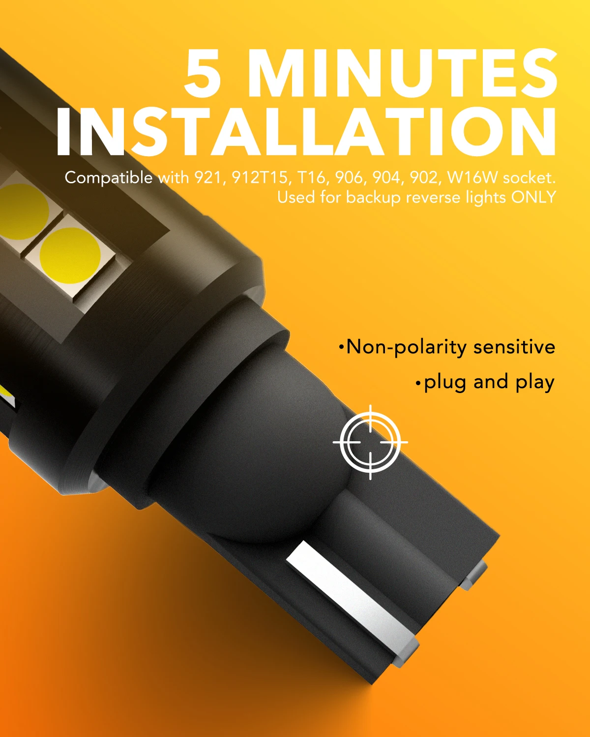 OXILAM-2000LM W16W T15 LED Canbus �������� ���� ��� ����Ʈ, T16 LED �� ���� 12V 6500K 9W ����� 912 921 ����, 2 ��