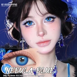 Vibrant Anime Fantasy Contact Lenses for Cosplay and Halloween (NEBULA - BLUE)
