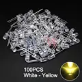 100pcs White-Yellow