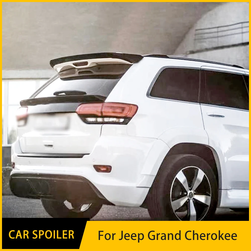 

Автомобильный задний спойлер для Jeep Grand Cherokee, отделка черного карбонового заднего крыла багажника 2013 -2021, аксессуары для багажника