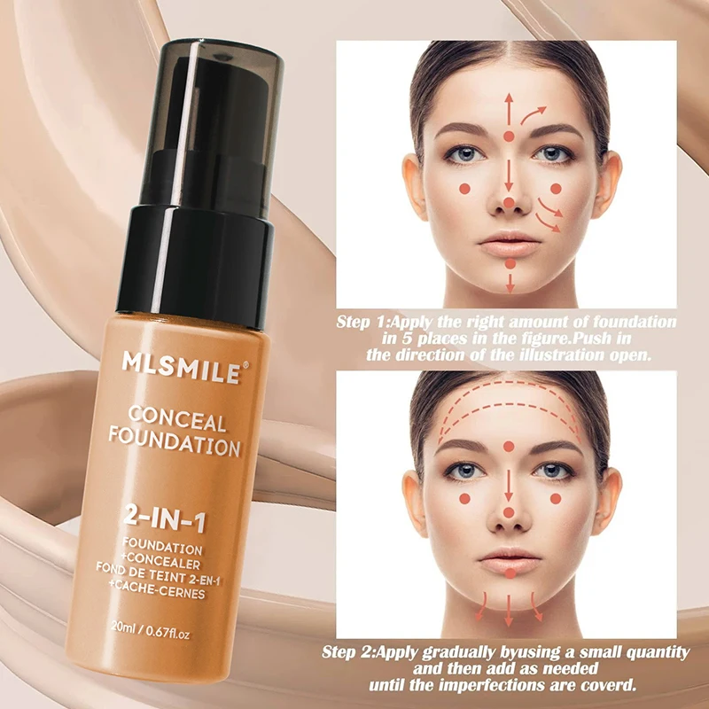 Matte Liquid Foundation Oil Control Concealer BB Cream Waterproof Lasting Full Coverage Natural Holding Makeup Face Base 5