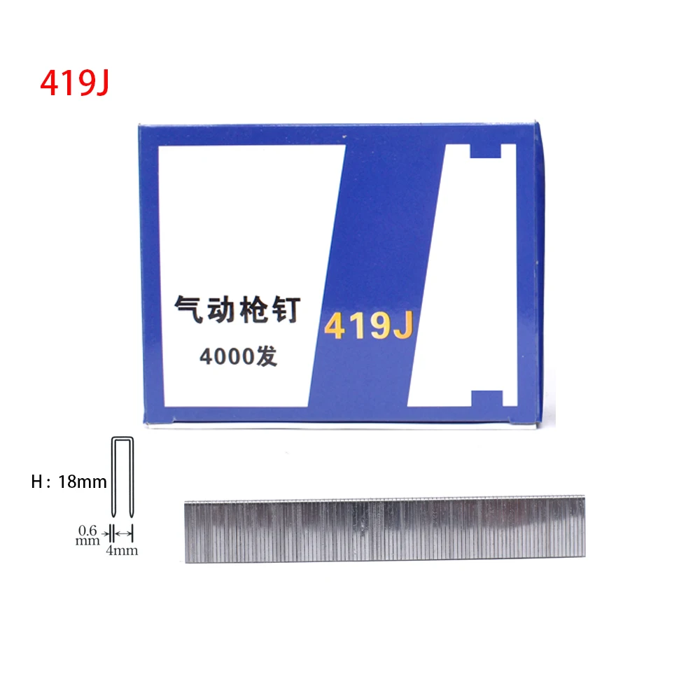 프레이밍 태커용 U 스테이플, 전기 스테이플 건, 에어 타정기, 422J, 416J, 410J 목공 도구, 4000 개