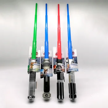 Habsro Star Wars Lightsaber Telescopic Sword Toy Action Figure Collection Children Cosplay Game Props Accessories Birthday Gifts