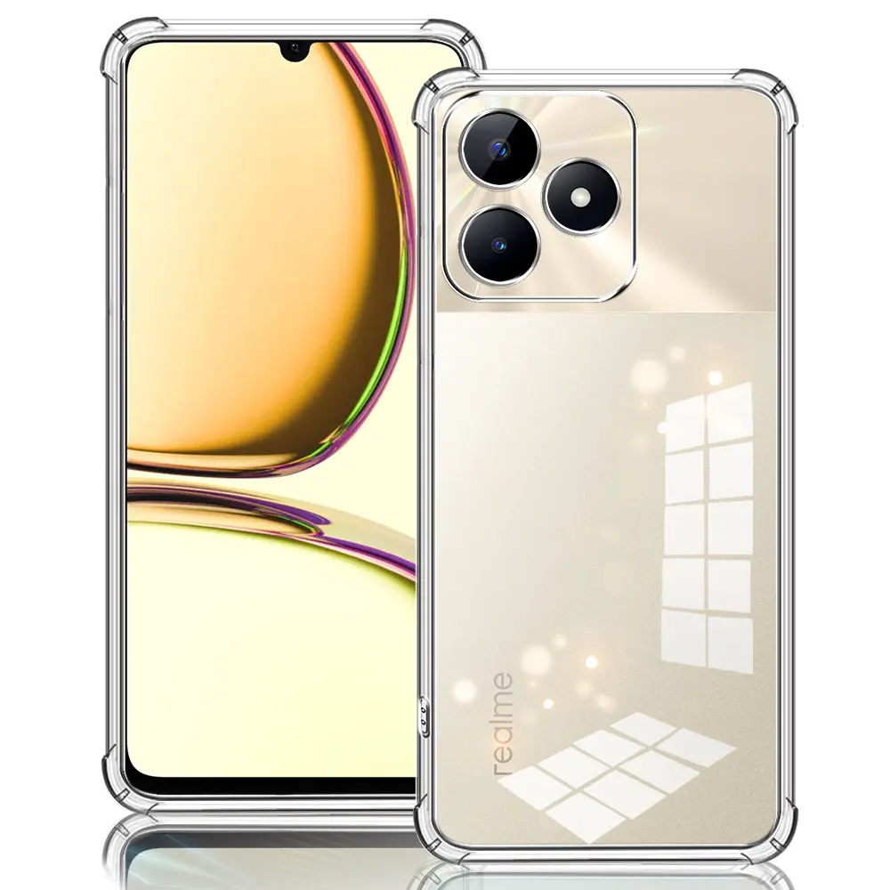 Shockproof Clear TPU Silicone Case - Airbag Design, Anti-Scratch Protection