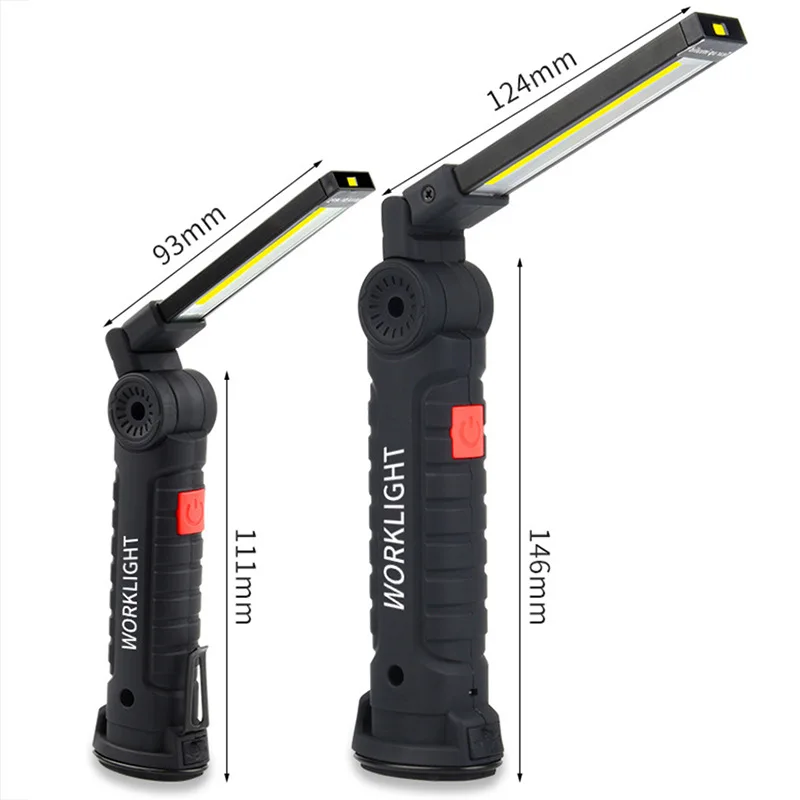 Redcomets Work Light,10000mAh Rechargeable Work Lights with Magnetic  Telescoping Tripod,Portable Magnetic Work Light,IPX65 Waterproof,for