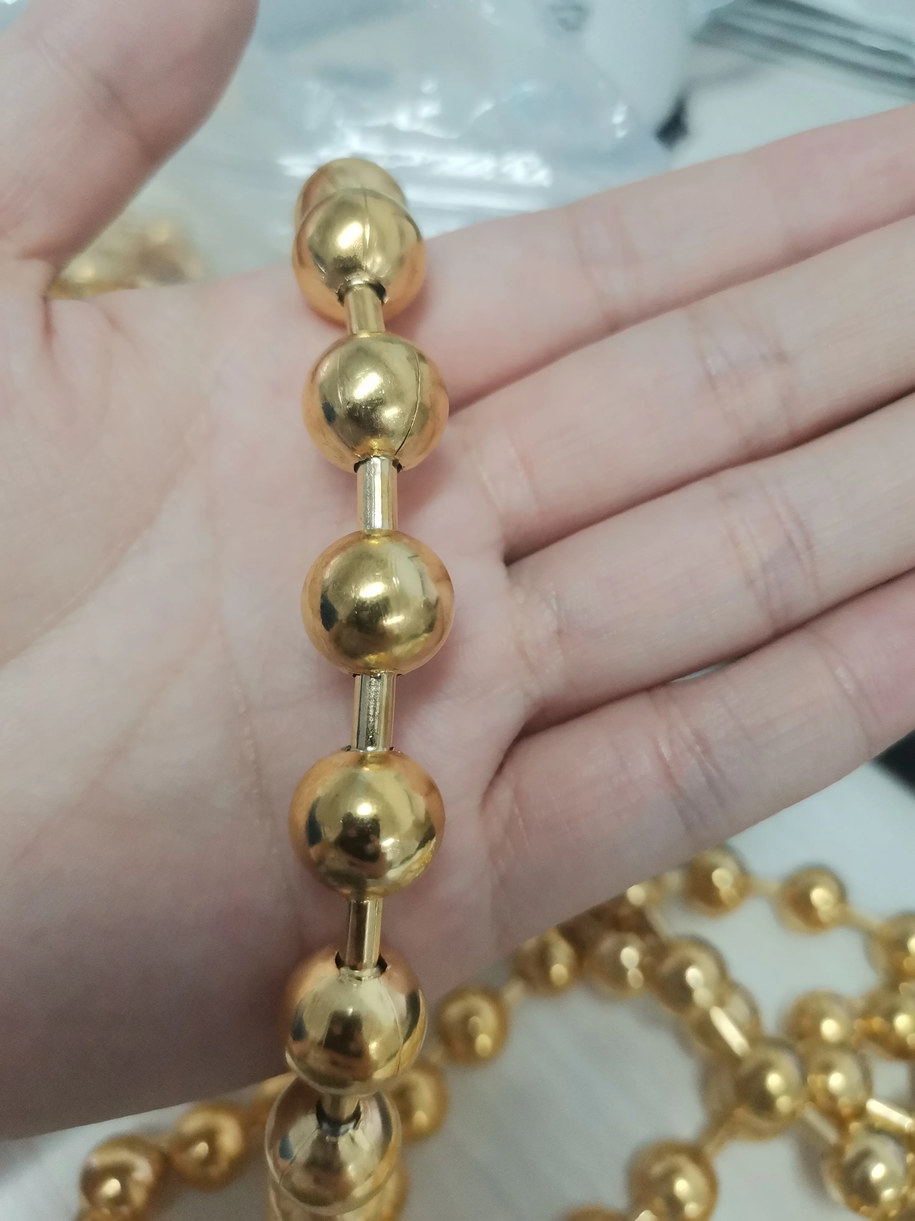 Catena Maglia Veneziana 1.2 Mm In Acciaio Inossidabile Dorato 316L X50cm P 225881