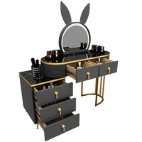 Modern Luxury Vanity Table Storage European Big Study Corner Women Organizer Dressing Table Girl Penteadeira Chinese Furniture 5
