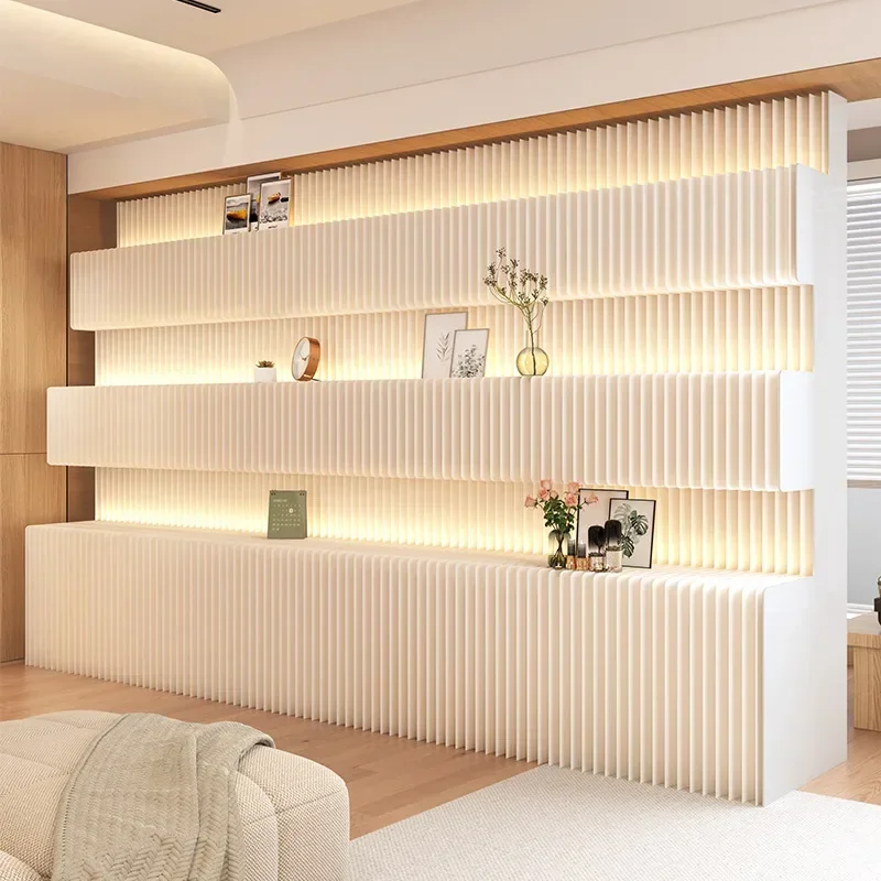 1.8M /2M Height Creative Home Decor White Organ Paper Wall Screen Room Dividers Office Partition Removable Folding Baffle Fence