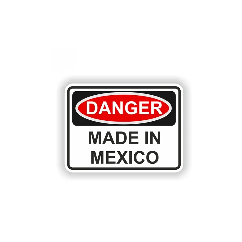 Warning MADE IN MEXICO Car Sticker Car Accessories