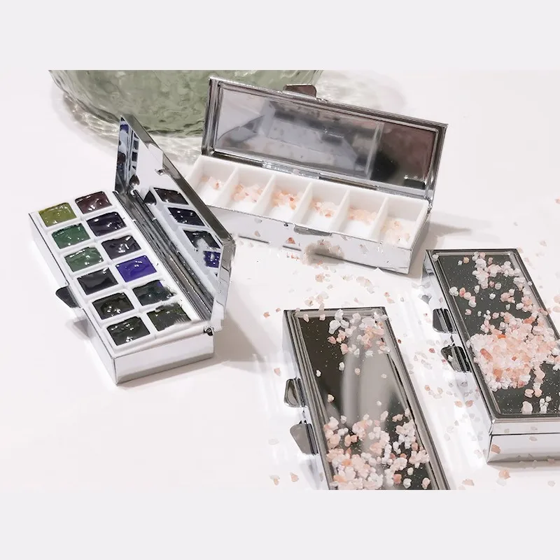 Watercolor Palette 6 12 Color Mini Portable