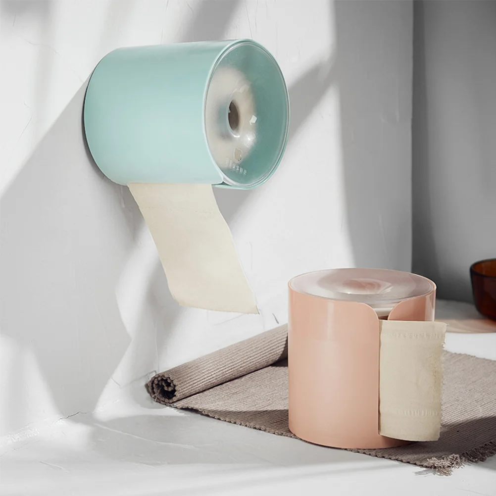 

Toilet Tissue Roller Box Tissue Roll Container Bathroom Tissue Storage Box (Random Color)