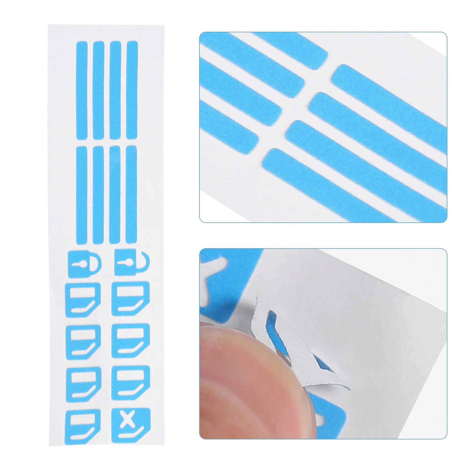 

1 лист флуоресцентных наклеек для управления внешней дверной ручкой автомобиля