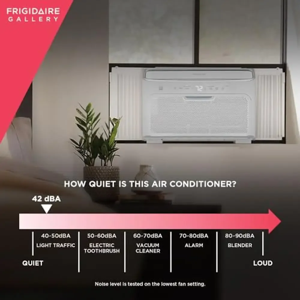 Inverter Quiet Temp Room Air Conditioner 10,000 BTU Wi-Fi Energy Star Cert Auto Swing Louver Washable Filter Programmable Timer 5