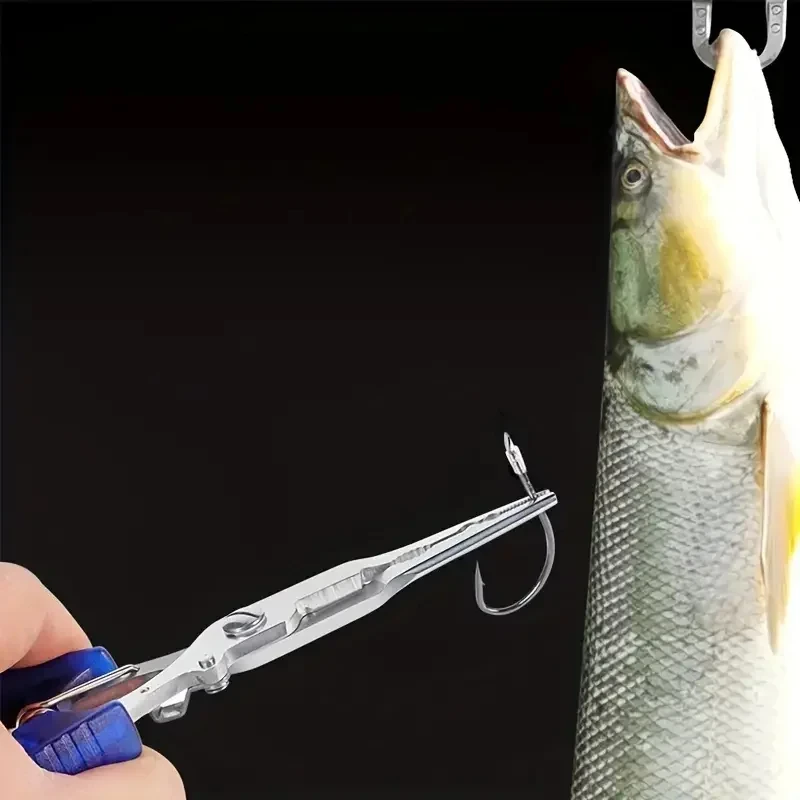 Pince de pêche en acier inoxydable avec poignée antidérapante