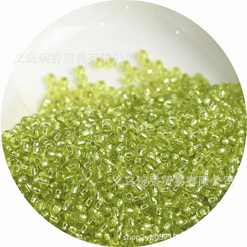 Filled Silver Glass Rice Beads for Handmade DIY Jewelry Accessories