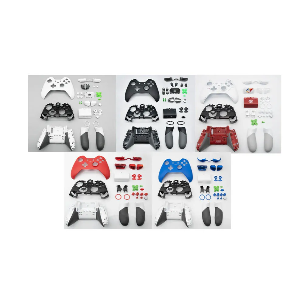 

5PCS Full set house shell for Xbox one elite 1 game controller case cover faceplated buttons repair replacement