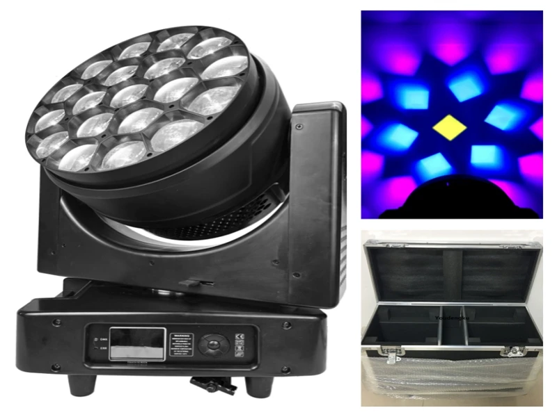 6 pieces with case High Quality Clay Paky K15 Big Bee Eye 19x60W LED Wash Zoom M