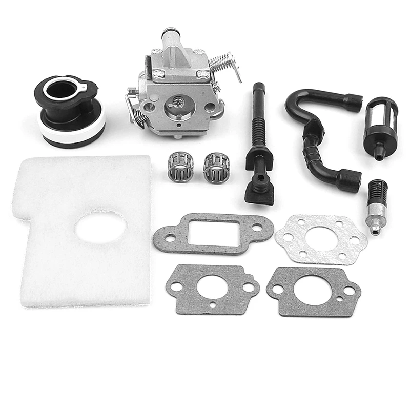 Carburetor Gasket Intake Manifold Bearing Fuel Hose Kit For Stihl Ms180 Ms170 Ms 180 018 017