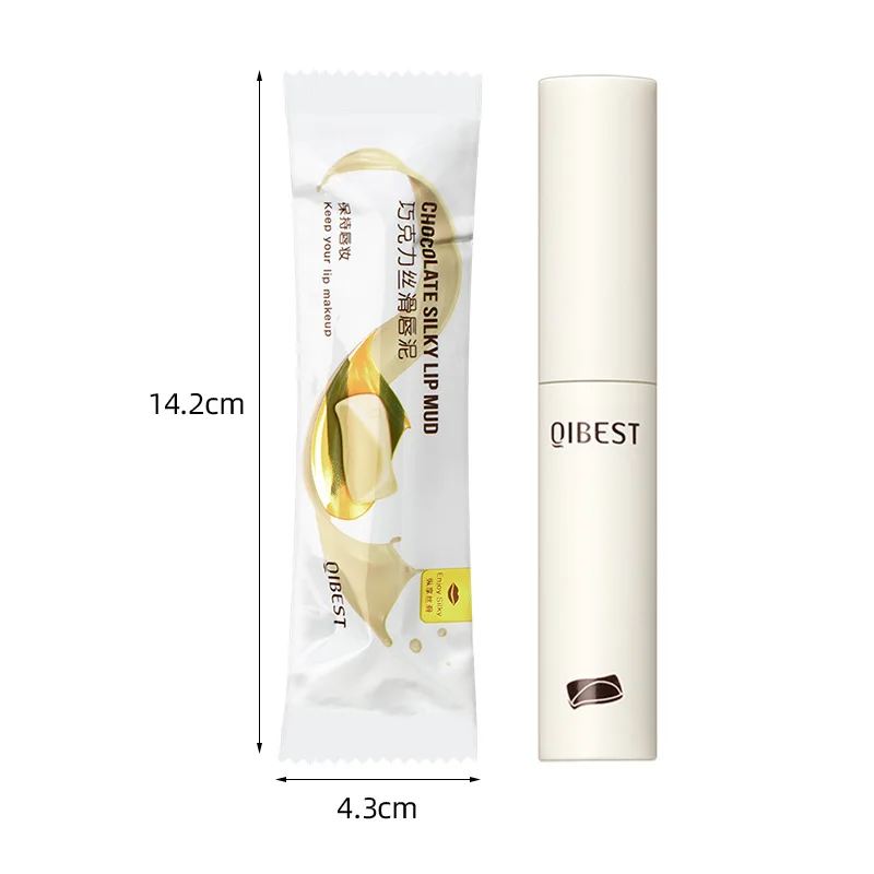 Trendy Lip Gloss Nude Matte Chocolate Lipstick Waterproof Long Lasting Women Red Lip Tint Velvet Lip Glaze Cosmetics lip makeup lip glaze lip tint lip gloss