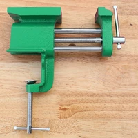 Table Vise 360 Degree Swivels Base Clamp-On Vise Work Bench Vise Home Vise Bench Clamp On Table Flat Pliers Tool Vice M4YD 2