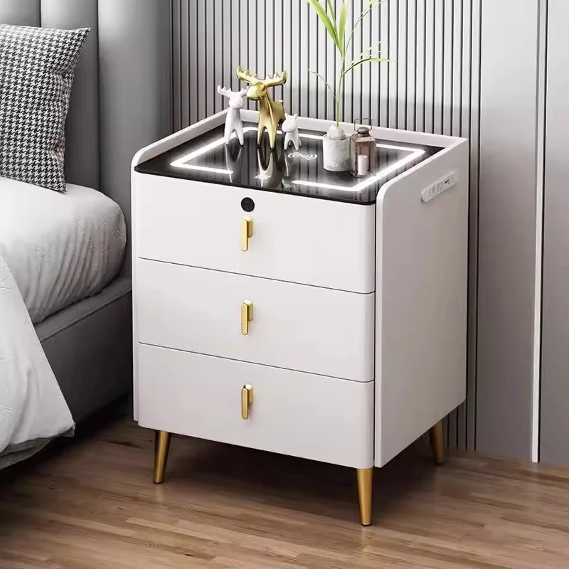 Opal Smart Wooden Security Bedside Table 3