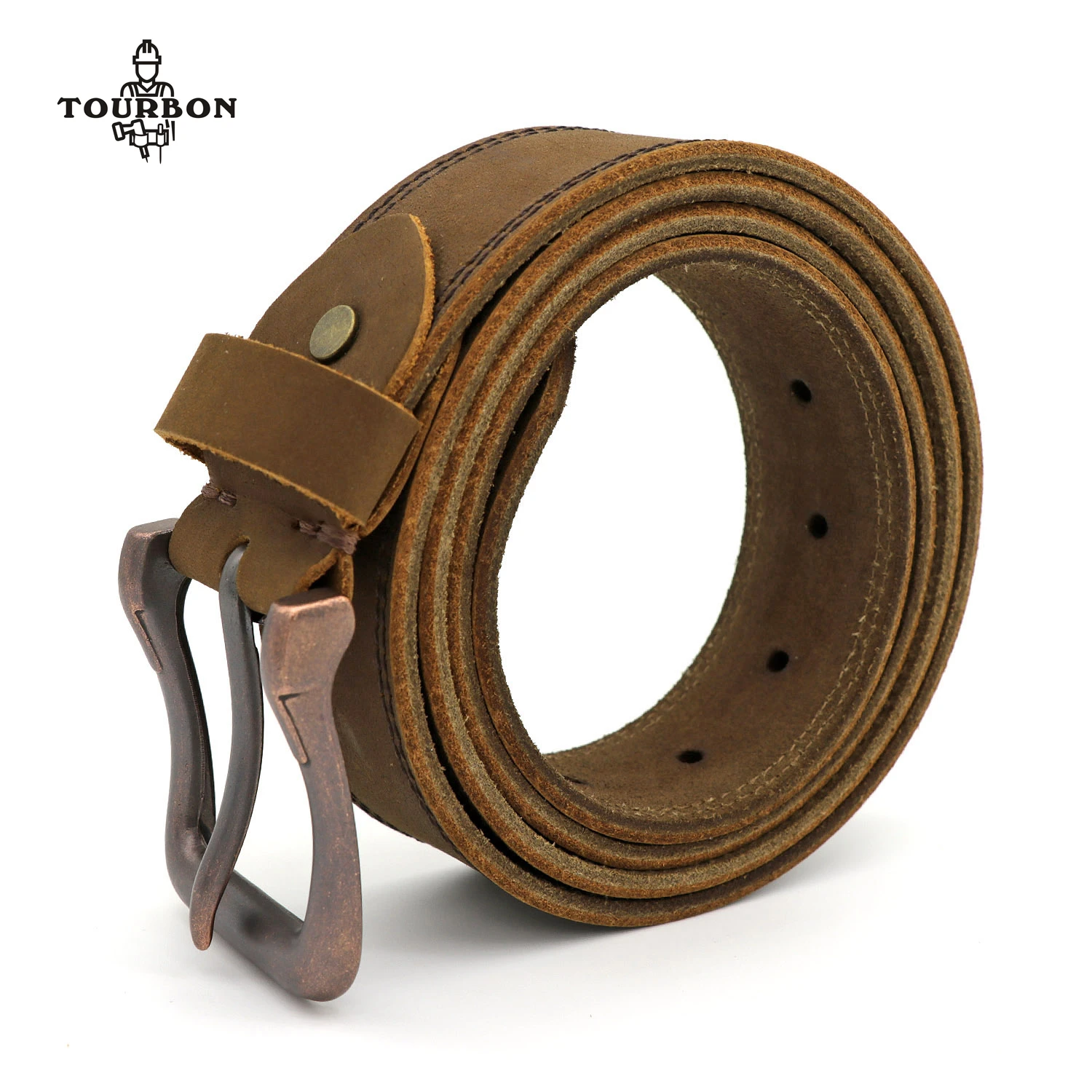 rolling tool bag Tourbon Vintage Top Grain Leather Ranger Tool Work Belt Workshop Men's Belts 1.5'' Wide Heavy Duty Men Waist Belts rolling tool bag