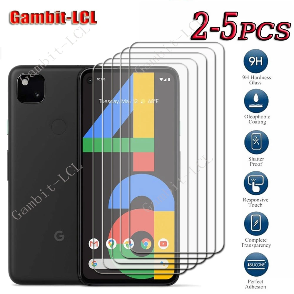 2-5 pièces 9H HD verre trempé pour Google Pixel 4A 5G GooglePixel4A Pixel4A 4G Film de protection d'écran